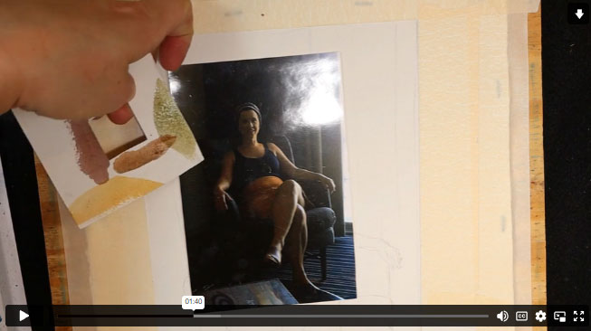 How To Paint A Person Sitting
