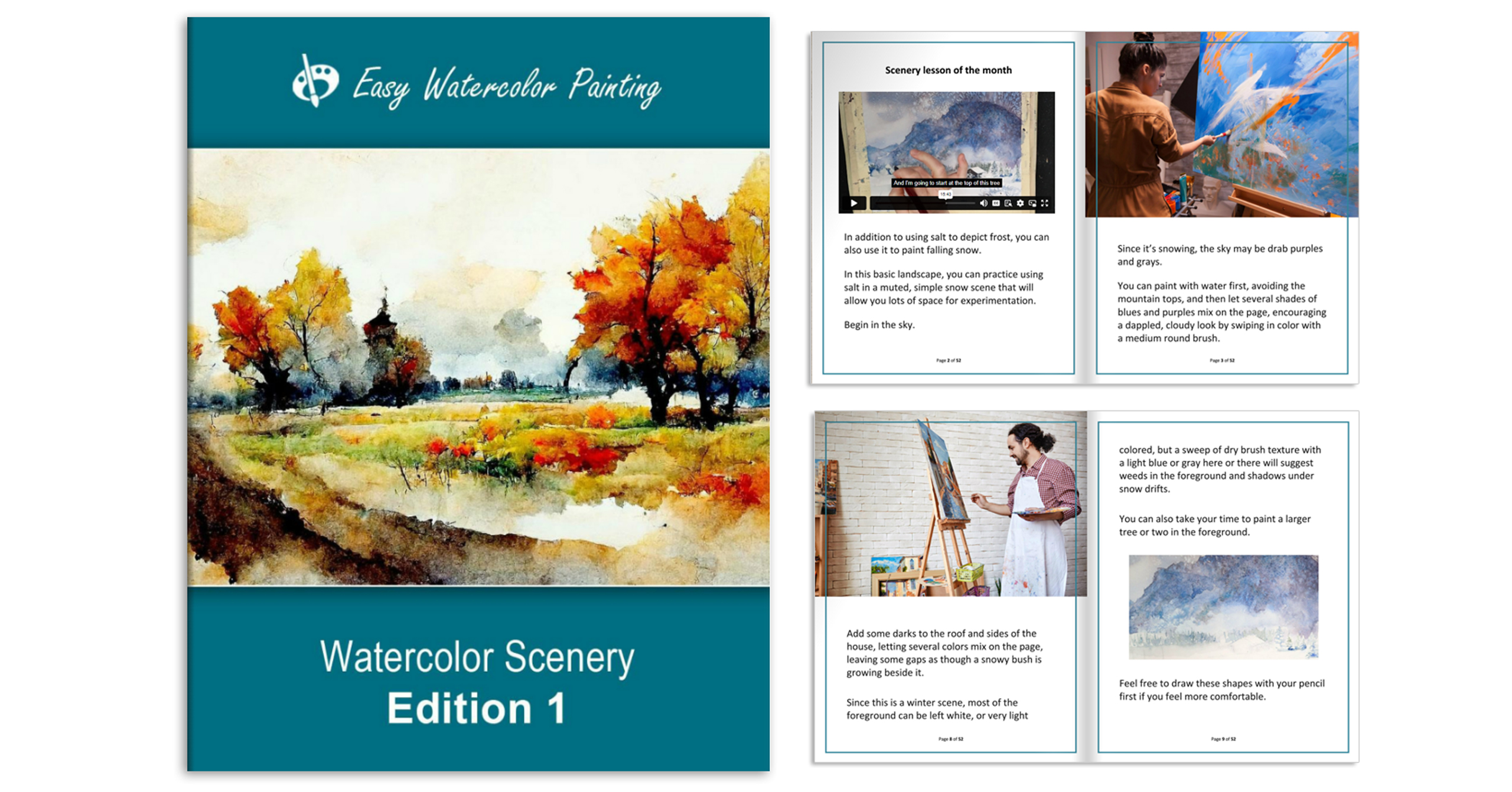 Watercolor Scenery Magazine