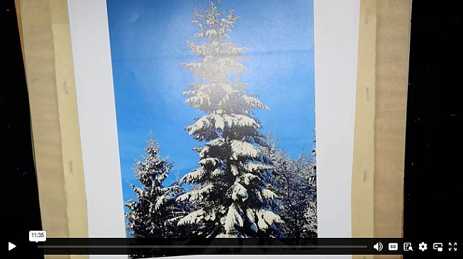 How To Paint Realistic Snowy Trees & Bushes